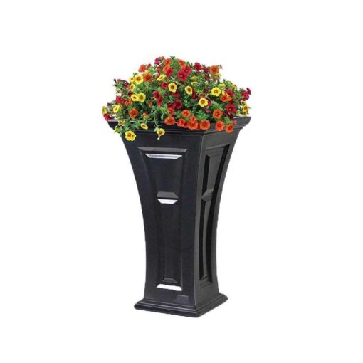 YIMBY Heritage Self Watering Tall Outdoor Garden Patio Planter Pot - Image 2