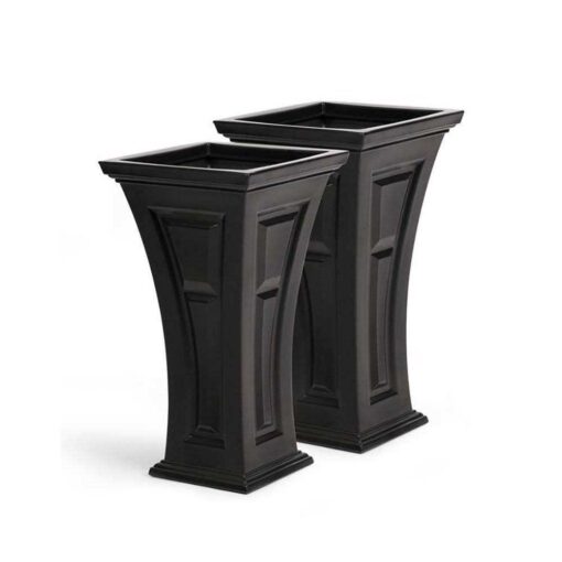 YIMBY Heritage Self Watering Tall Outdoor Garden Patio Planter Pot - Image 3