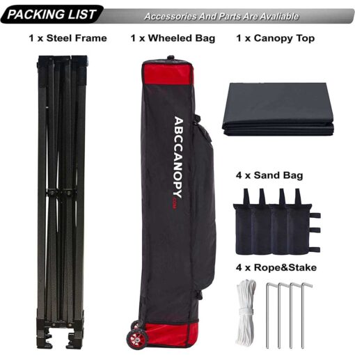 ABCCANOPY Pop Up Canopy Tent Commercial Instant - Image 3