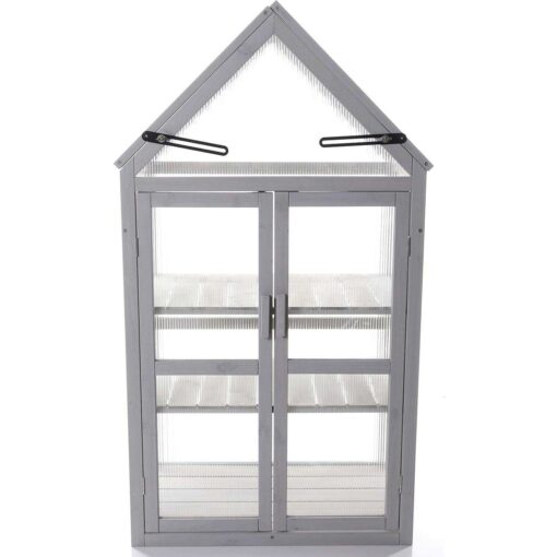 Gardman Dove Gray Wooden Growhouse R70200425 - Image 2