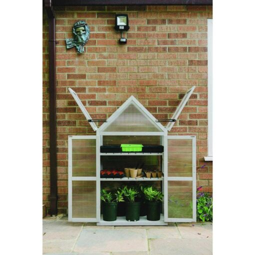 Gardman Dove Gray Wooden Growhouse R70200425 - Image 4