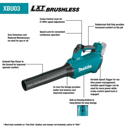 Makita 18V LXT Lithium-Ion Brushless Cordless 2-Piece Combo Kit - XT287SM1 - Image 2