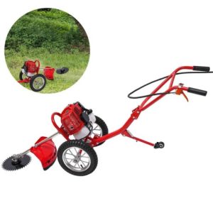 DENEST 2 Stroke 49CC Gasoline Grass Lawn Mower Hand Push Lawn Trimmer Brush Cutter Tool