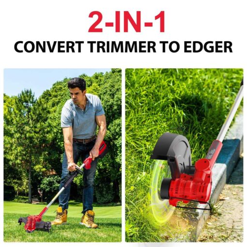 PowerSmart USA 40V String Trimmer & Edger + 40V Leaf Blower Combo Kit with 4.0Ah Battery PS76500C - Image 2