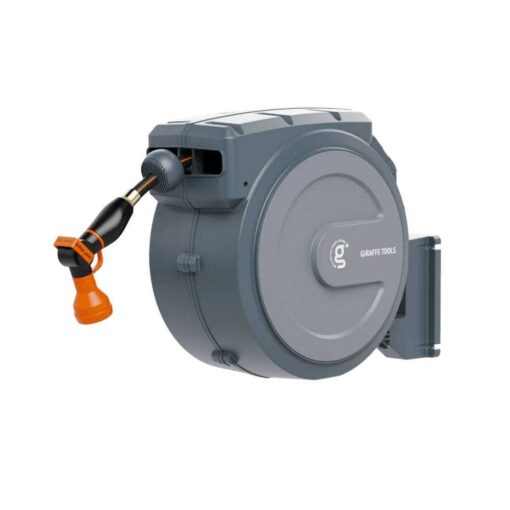 Giraffe Tools Retractable Garden Hose Reel-1/2in-130ft AW4012US