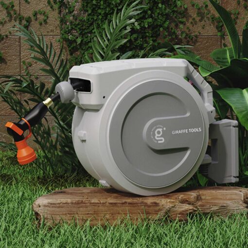 Giraffe Tools Retractable Garden Hose Reel-1/2in-130ft AW4012US - Image 5