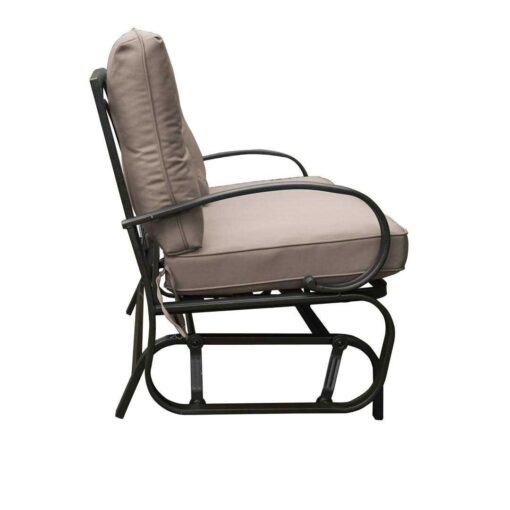 Winston Porter Charlton Home Kimberly Rocking Glider Bench with Cushions - Image 5