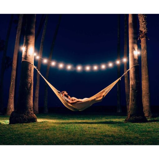 Classic Double Hammock, Handwoven, Shareable, Weathersafe Hammocks, Yellow Leaf Hammocks – “Sedona” Hammock, Red & Orange, Fits 1-2 People (400 lbs) - Image 3