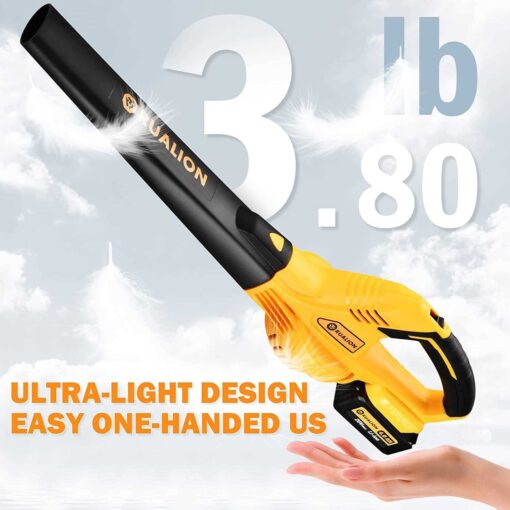 Cordless Leaf Blower Rualion Electric Leaf Blower Mini Handheld Leaf Blower - Image 5