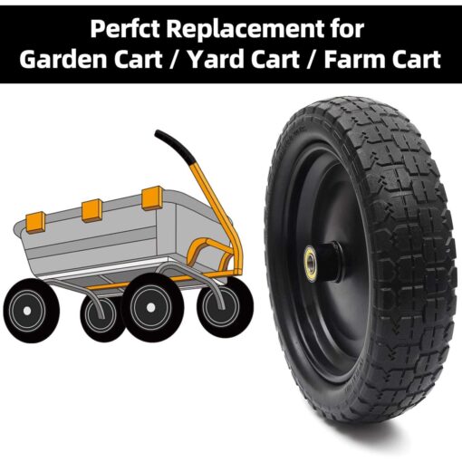 AR-PRO 13 Tire For Gorilla Cart Solid Polyurethane Flat-Free Tire And Wheel Assemblies - Image 2