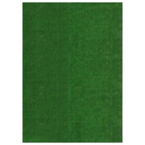 Ottomanson Waterproof Solid Grass Indoor/Outdoor Artificial Grass Rug