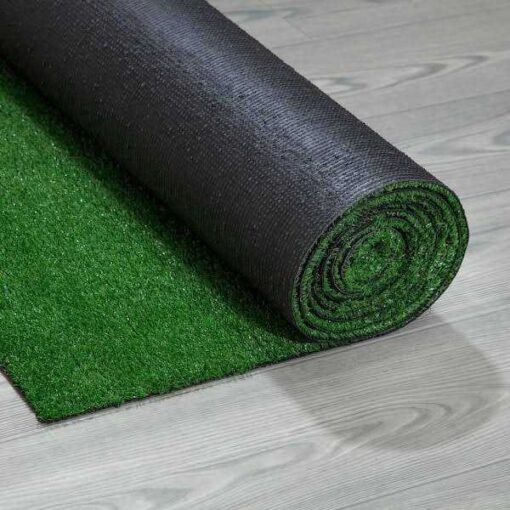 Ottomanson Waterproof Solid Grass Indoor/Outdoor Artificial Grass Rug - Image 4