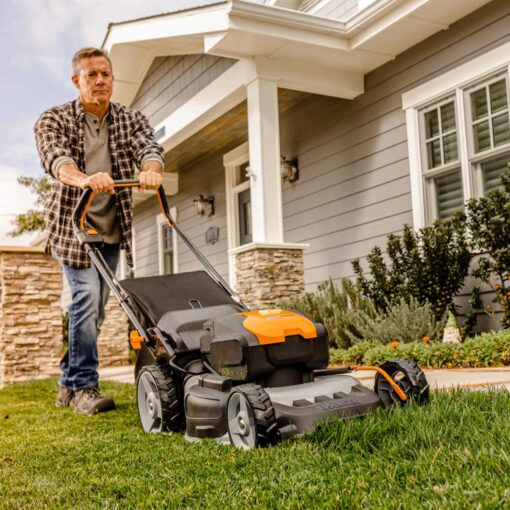 Worx 20' Push Mower 13' String Trimmer - Image 4