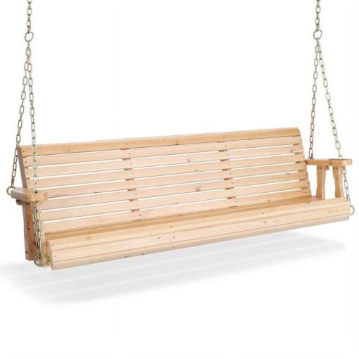 3-person Wood Porch Swing - Image 2