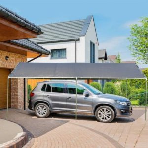 Outsunny 10’x20' Carport Heavy Duty Galvanized Car Canopy with Included Anchor Kit