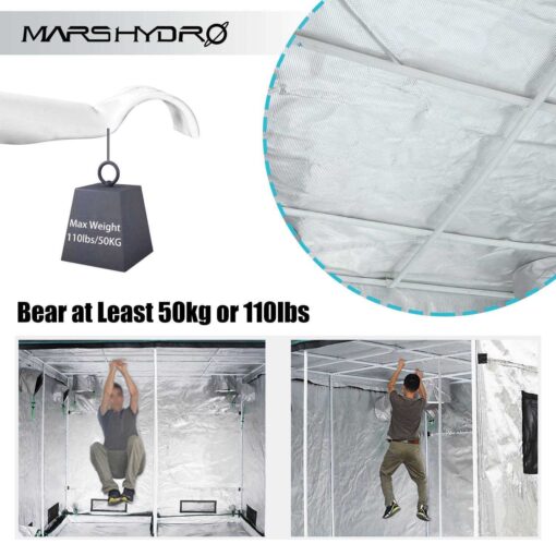 Mars Hydro TSW 2000 LED Grow Light + 4’X4' Indoor Complete Grow Tent Kits - Image 5