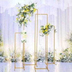 Efavormart Gold Metal Backdrop Wedding Flower Stand
