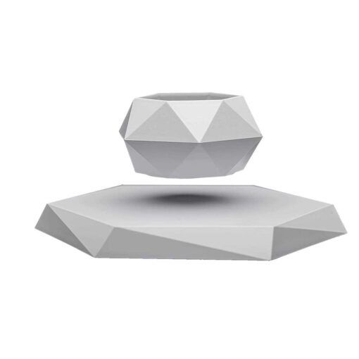 LANGTU magnetic levitation potted white rotating flower Pot - Image 2