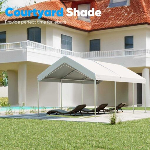 Quictent 20' x 10' Heavy Duty Carport Canopy - Image 4