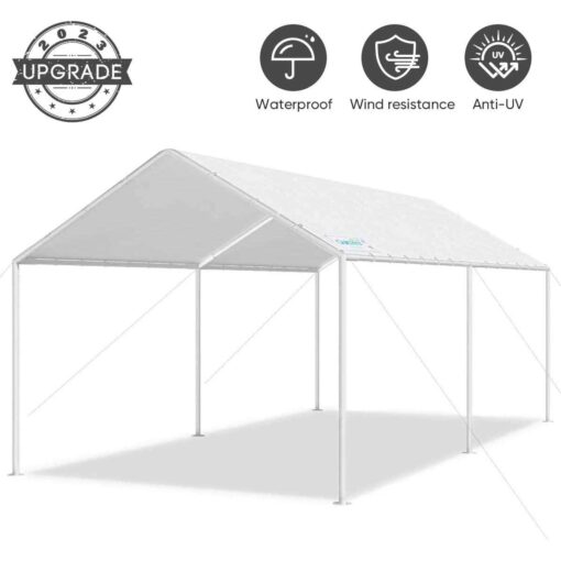 Quictent 20' x 10' Heavy Duty Carport Canopy - Image 4