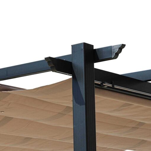 Aoodor Outdoor Pergola with Retractable Canopy - Image 2