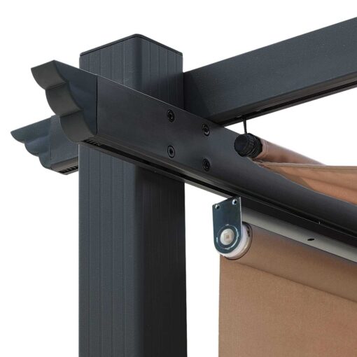 Aoodor Outdoor Pergola with Retractable Canopy - Image 3