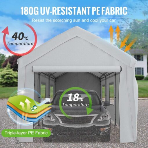 10 Ft. W x 20 Ft. D Canopy VEVOR Canopy - Image 2
