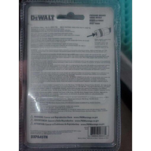 DEWALT 4500 PSI Pressure Washer Turbo Spray Nozzle - Dxpa45tn - Image 4