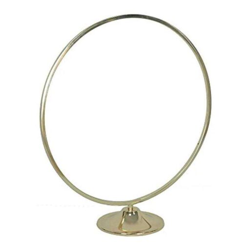 Simprefine 4 Pack 20” Tall Floral Hoop Wreath Circle Wedding Decoration Table Ring Centerpiece Metal Flower Stand - Image 2