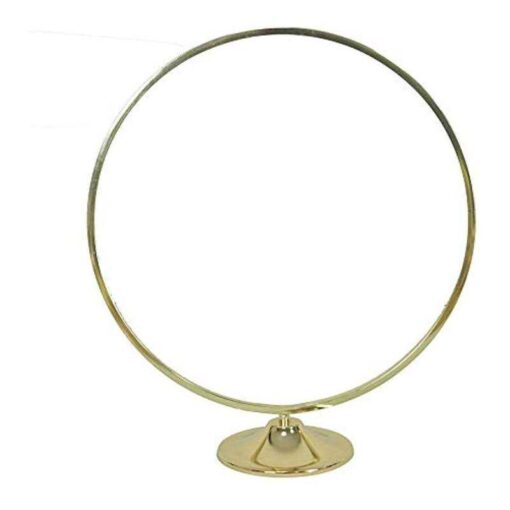 Simprefine 4 Pack 20” Tall Floral Hoop Wreath Circle Wedding Decoration Table Ring Centerpiece Metal Flower Stand - Image 4