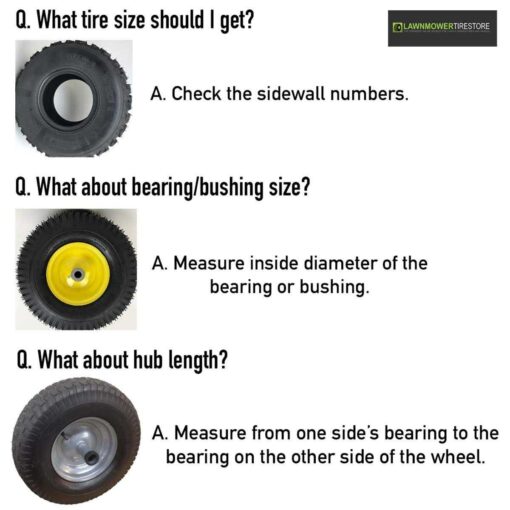 20×8.00-8 Lawn Mower Wheels Turf Tech Tread - Image 4