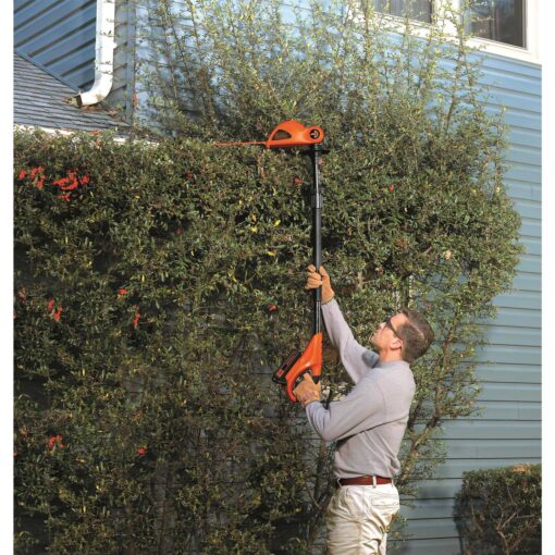 BLACK+DECKER 20V MAX Cordless Pole Hedge Trimmer - Image 4