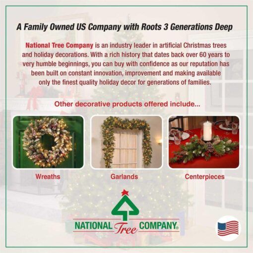 National Tree Company 55 Nativity Scene with Clear Lights