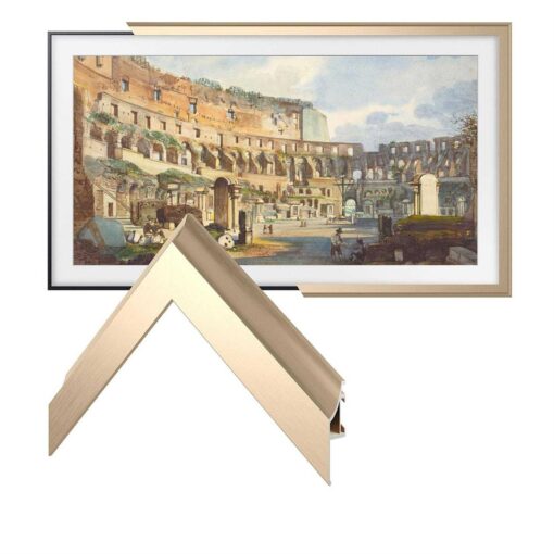 Deco TV Frames Customizable Alloy Scoop Frame for Samsung The Frame TV 2021-2023