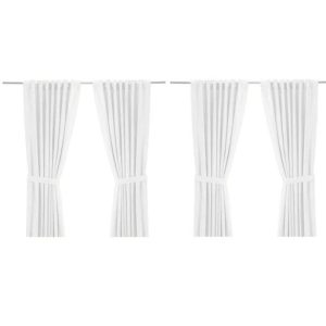 Ikea Ritva White Tie-Backs