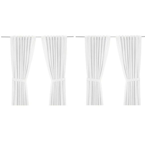 Ikea Ritva White Tie-Backs