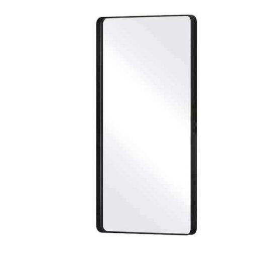 XRAMFY 71 in. H Rectangular Modern Black Aluminum Deep Framed Full Length Mirror Mirror - Image 2