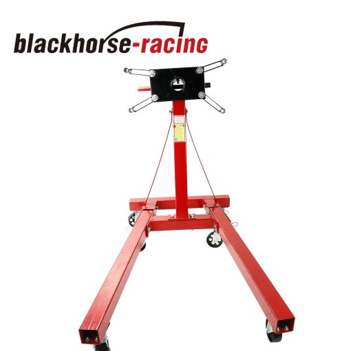Engine Stand Folding Motor Hoist Dolly Mover Auto Repair Rebuild Jack 2000 LB