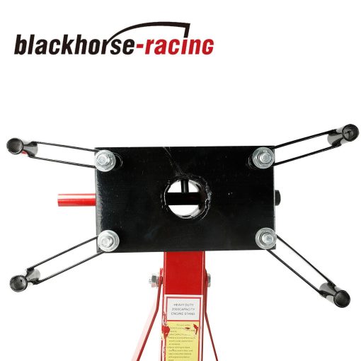 Engine Stand Folding Motor Hoist Dolly Mover Auto Repair Rebuild Jack 2000 LB - Image 4