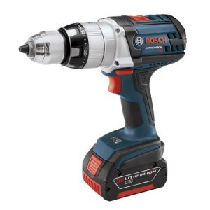 Factory Reconditioned Bosch 18V Lithium-Ion Brute Tough 1/2 in. Cordless Hammer Drill Driver Kit with (2) FatPack HC Batteries - HDH181-01-RT