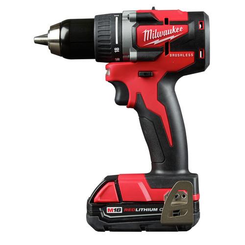 Milwaukee 2801-22CT M18 Lithium-Ion Compact Brushless 1/2 in. Cordless Drill Driver Kit (2 Ah) - Image 2