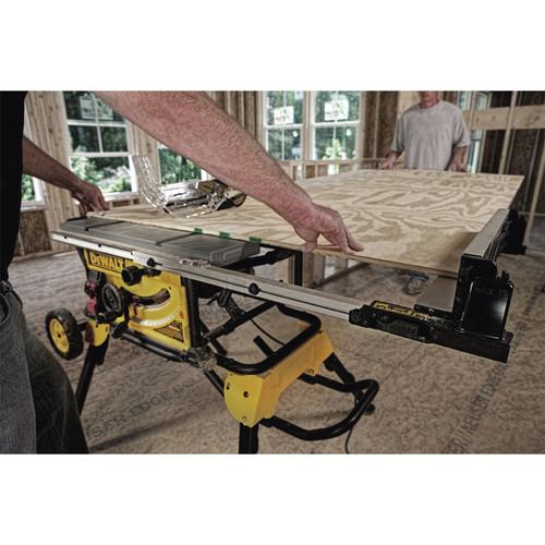 DEWALT 10 in. 15 Amp Site-Pro Compact Jobsite Table Saw with Rolling Stand - DWE7491RS - Image 15