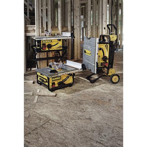 DEWALT 10 in. 15 Amp Site-Pro Compact Jobsite Table Saw with Rolling Stand - DWE7491RS - Image 24