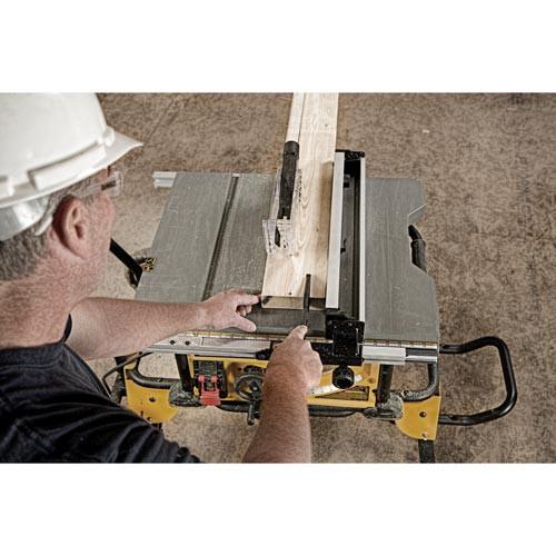 DEWALT 10 in. 15 Amp Site-Pro Compact Jobsite Table Saw with Rolling Stand - DWE7491RS - Image 4