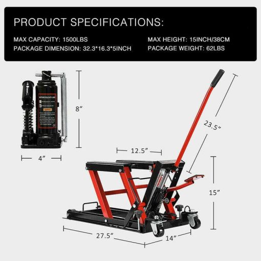 1500LBS Heavy Duty Jack Stands With Dual Locking For Car Truck Tire Change Lift - Image 8
