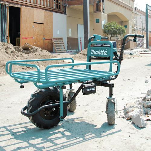 Makita 18V X2 LXT Brushless Cordless Power-Assisted Hand Truck-Wheelbarrow Kit with Flat Bed (5.0Ah) - XUC01PTX2 - Image 10