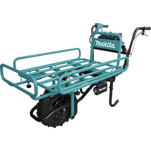 Makita 18V X2 LXT Brushless Cordless Power-Assisted Hand Truck-Wheelbarrow Kit with Flat Bed (5.0Ah) - XUC01PTX2 - Image 3