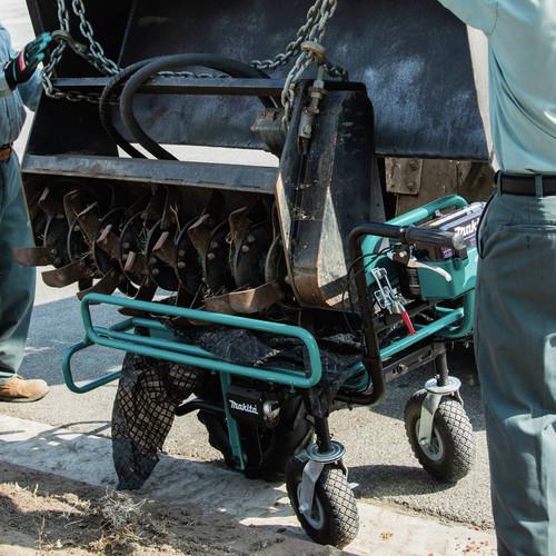 Makita 18V X2 LXT Brushless Cordless Power-Assisted Hand Truck-Wheelbarrow Kit with Flat Bed (5.0Ah) - XUC01PTX2 - Image 9