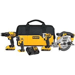 Factory Reconditioned DEWALT 20V MAX Cordless Lithium-Ion 4-Tool Combo Kit - DCK421D2R