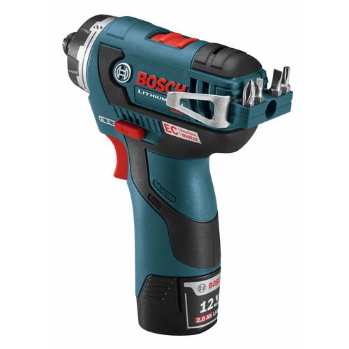 Bosch 12V Max Lithium-Ion EC Brushless 2-Speed 1/4 in. Cordless Pocket Driver Kit (2 Ah) - PS22-02 - Image 3